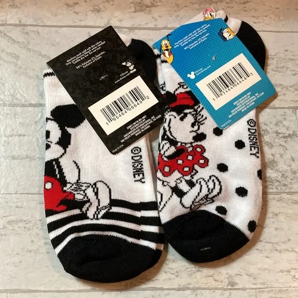 Disney Minnie & Micky Mouse No-Shows Sock Bundle - Picture 9 of 9